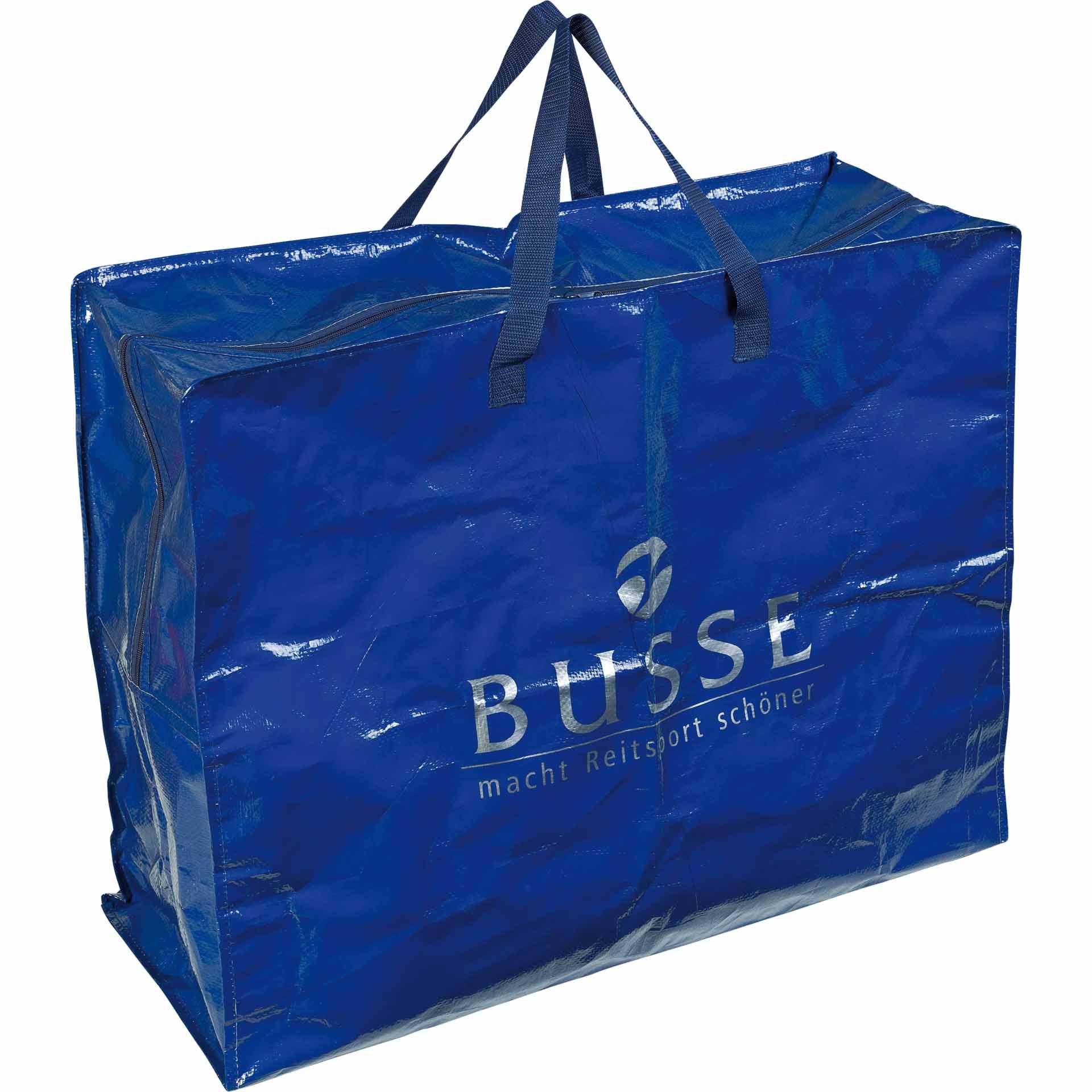 BUSSE Borsa in propilene con cerniera BIG 75x60x30 navy