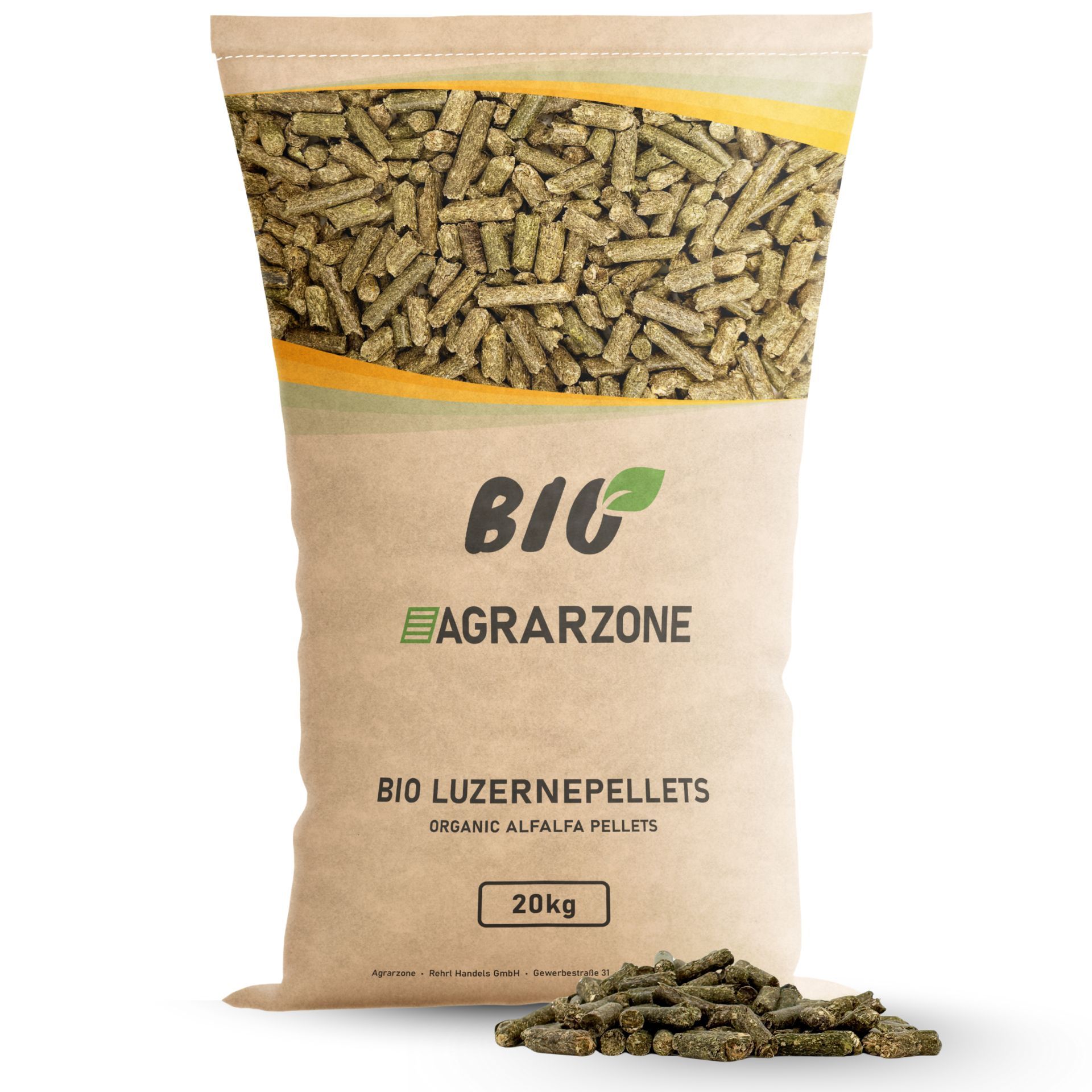 Nourriture Bio Agrarzone en granulés de luzerne 20 kg