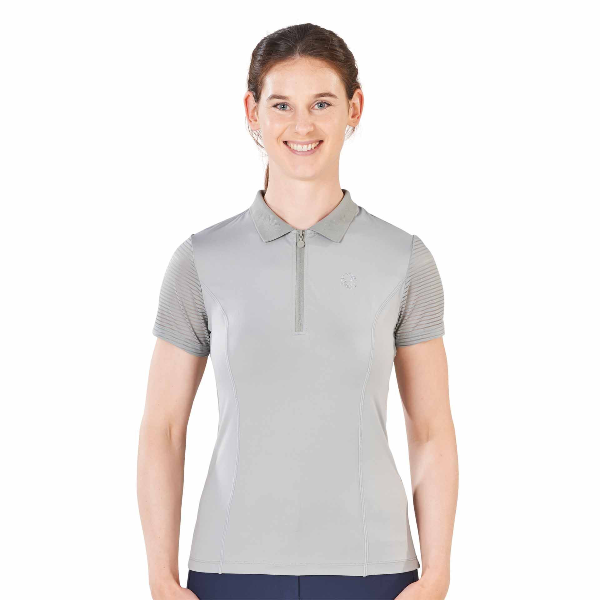 BUSSE Polo-Shirt DARLENE TECH XS grau