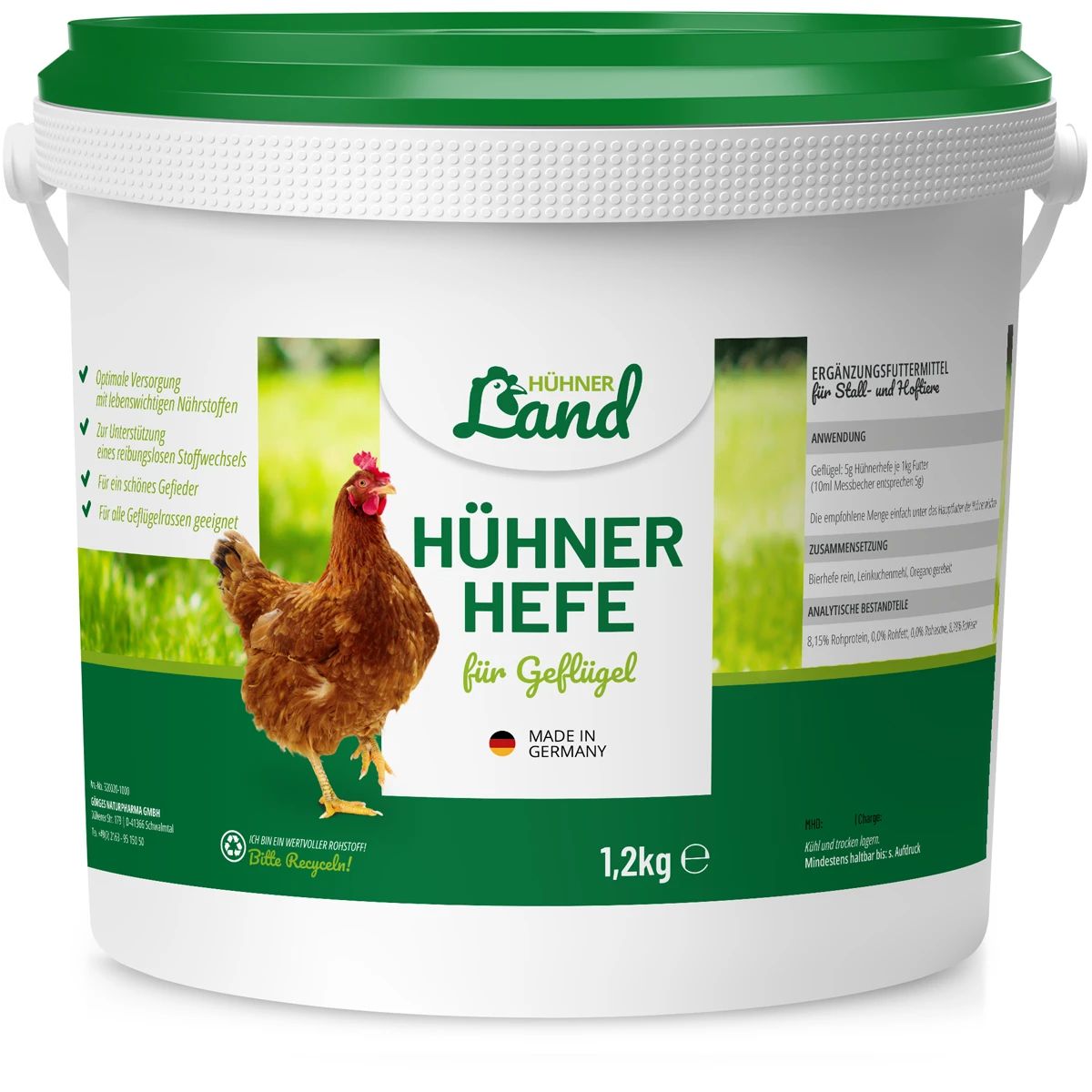 Supplément de levure pour volailles 1,2 kg