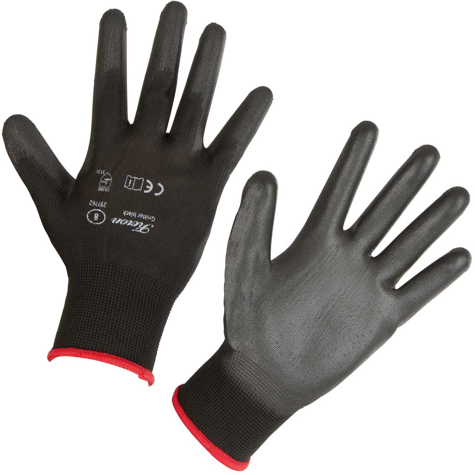 Keron Gant en tricot fin Gnitter Black