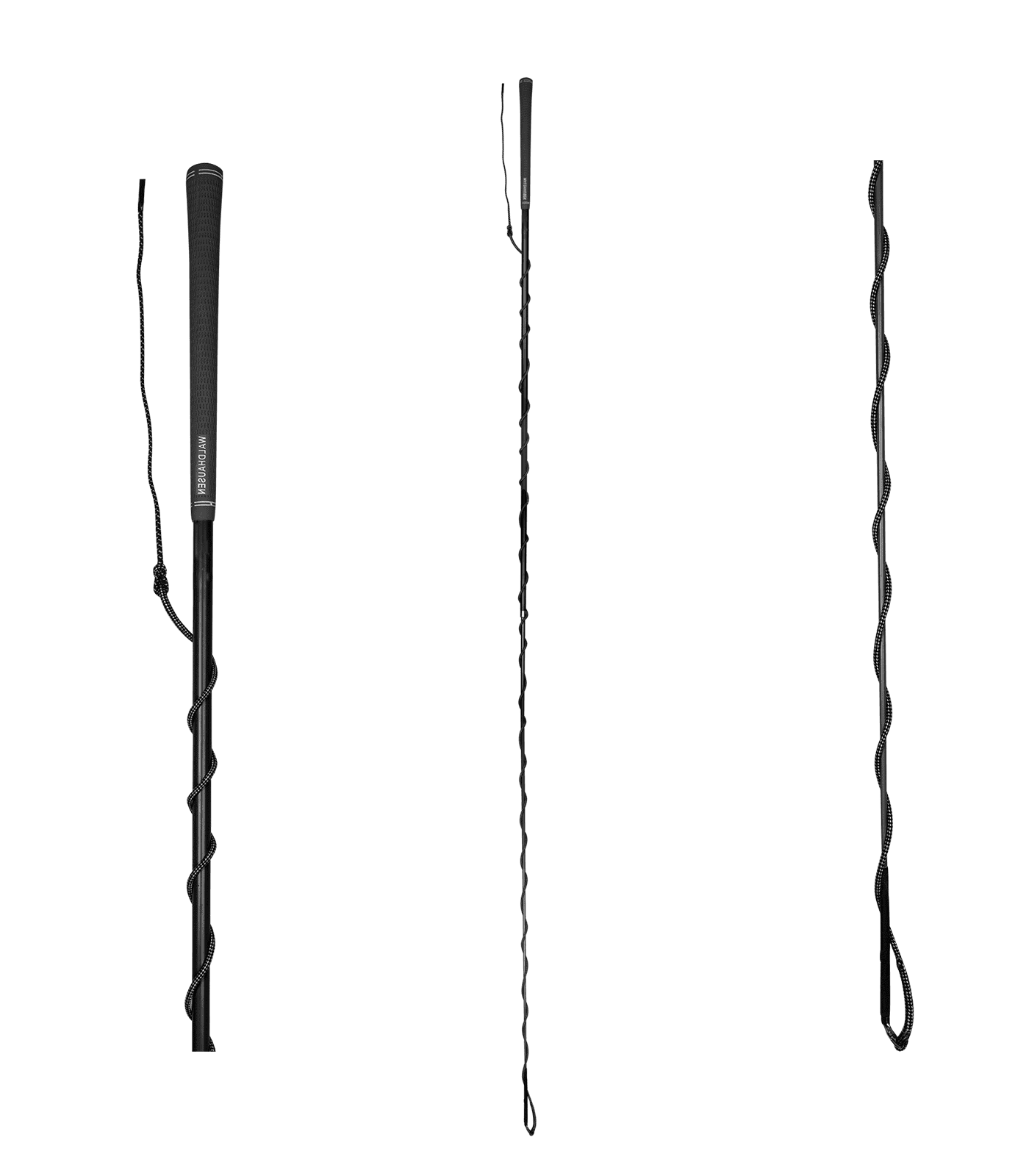 Waldhausen Teleskop Longierpeitsche mit Golfgriff, schwarz, 2 m