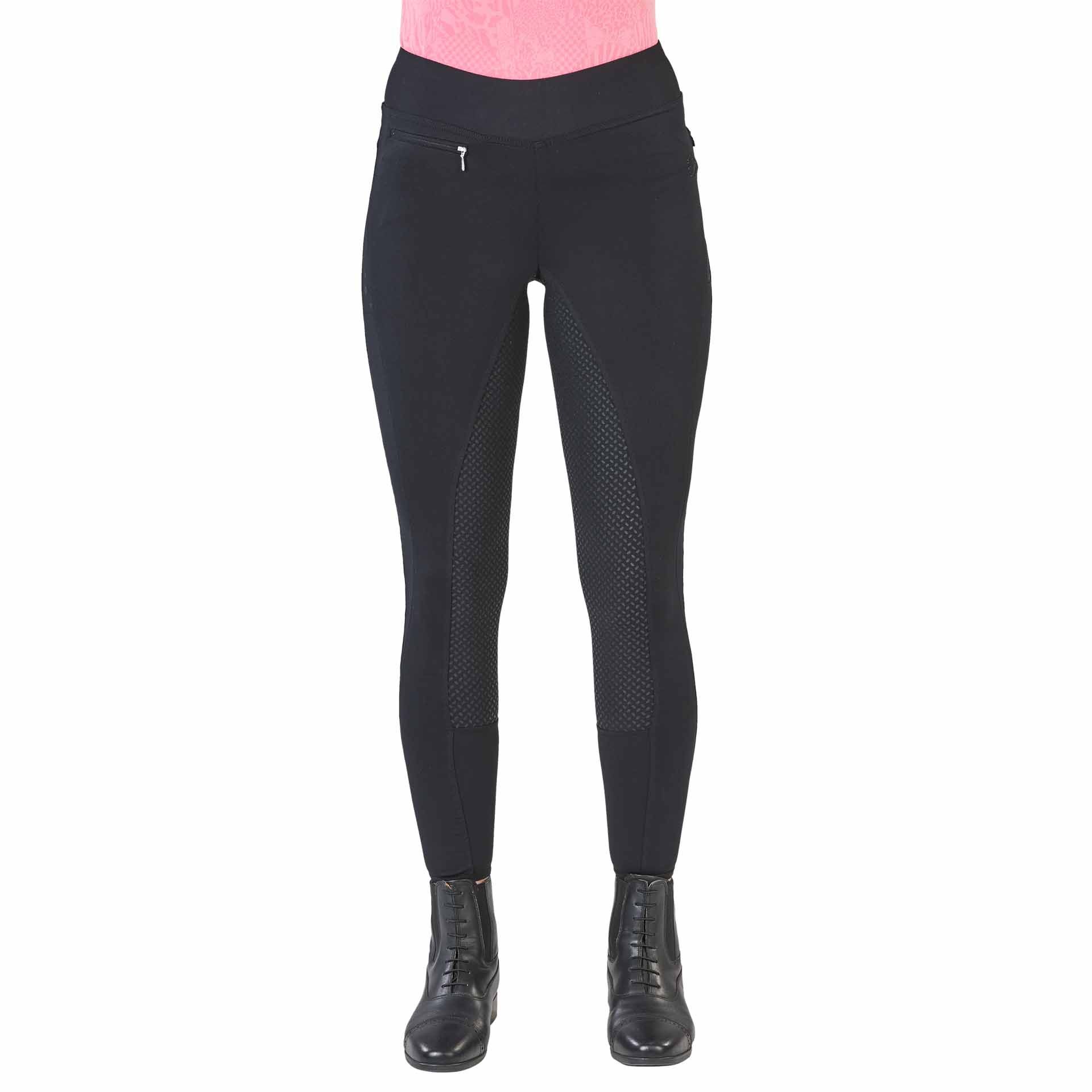 BUSSE Leggings da equitazione EPIC FIT LACE 34 nero