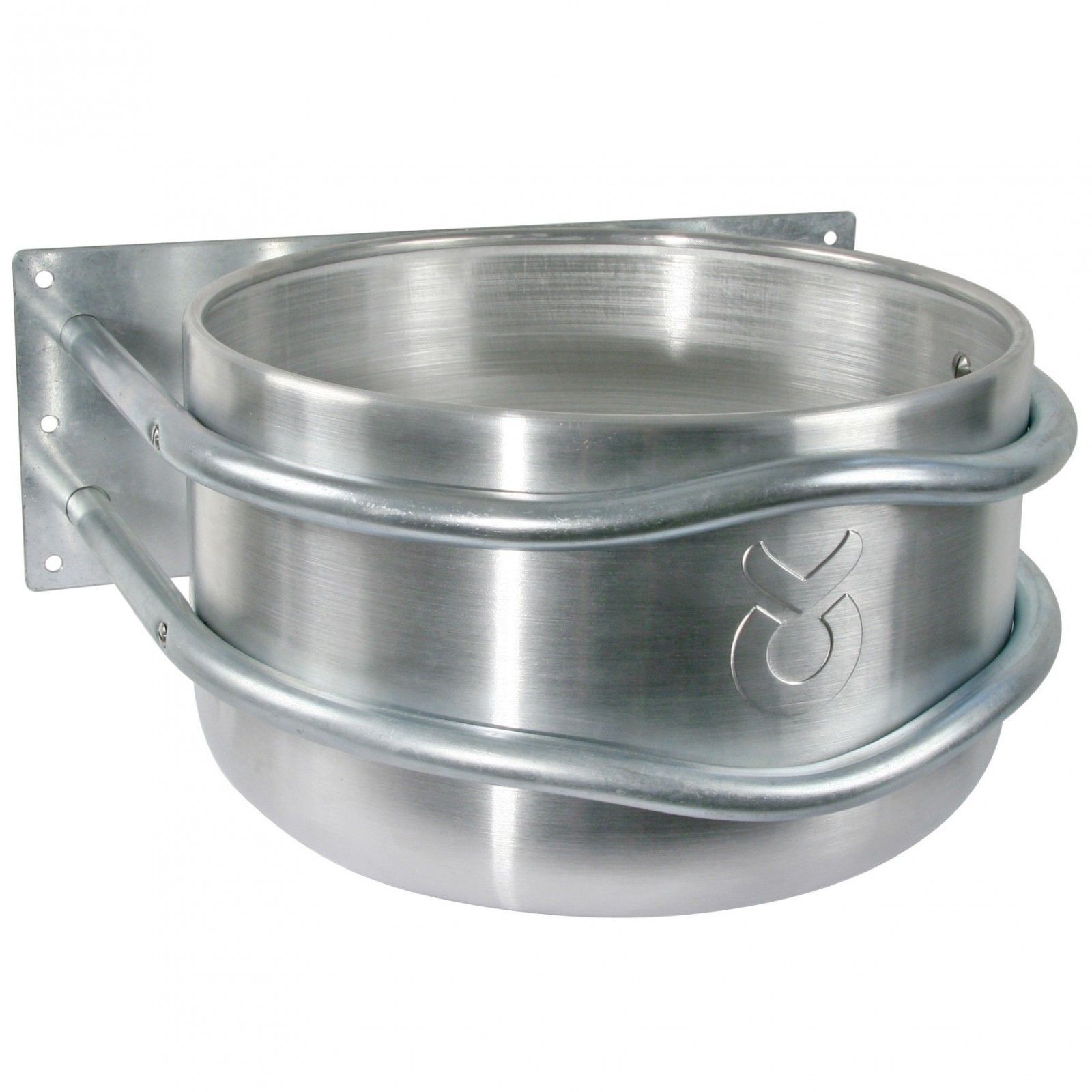 Kerbl jgheab de alimentare din aluminiu rotund