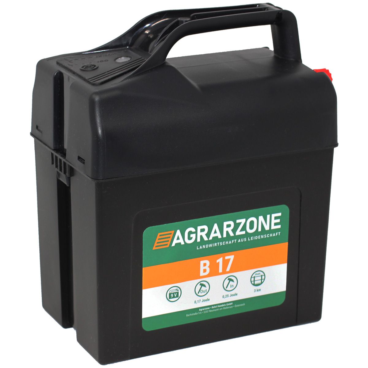 Elettrificatore Agrarzone B17 da 9V, 0,25 Joule