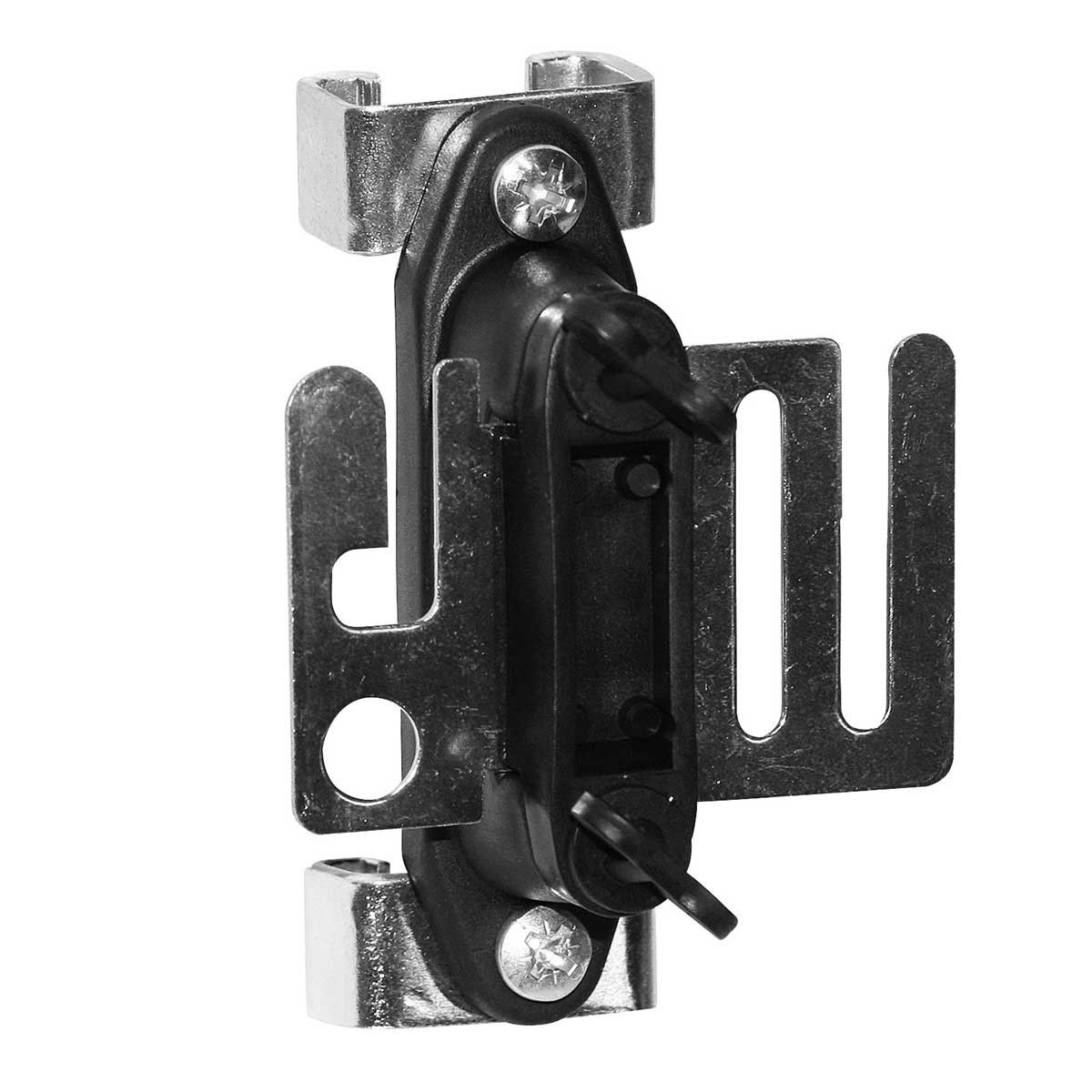 2x Kit isolateur de porte à ruban T-Post Premium avec plaque de raccordement en inox