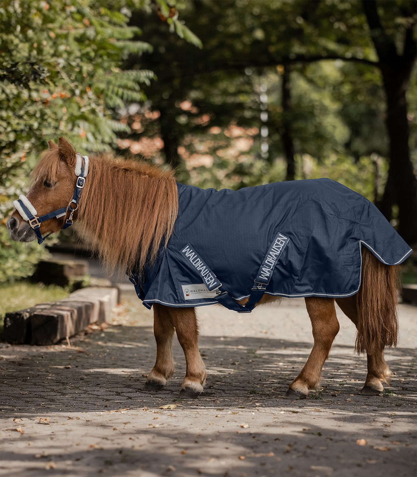 Waldhausen Couverture de pluie Shetty, 100 g, 70 cm, bleu nuit