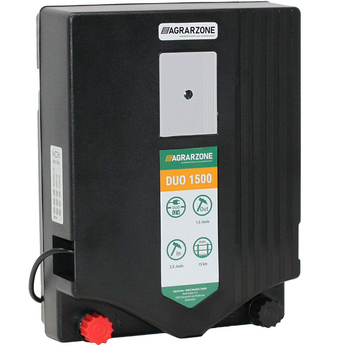 Électrificateur Agrarzone DUO 1500, 230V / 12V, 2 joules