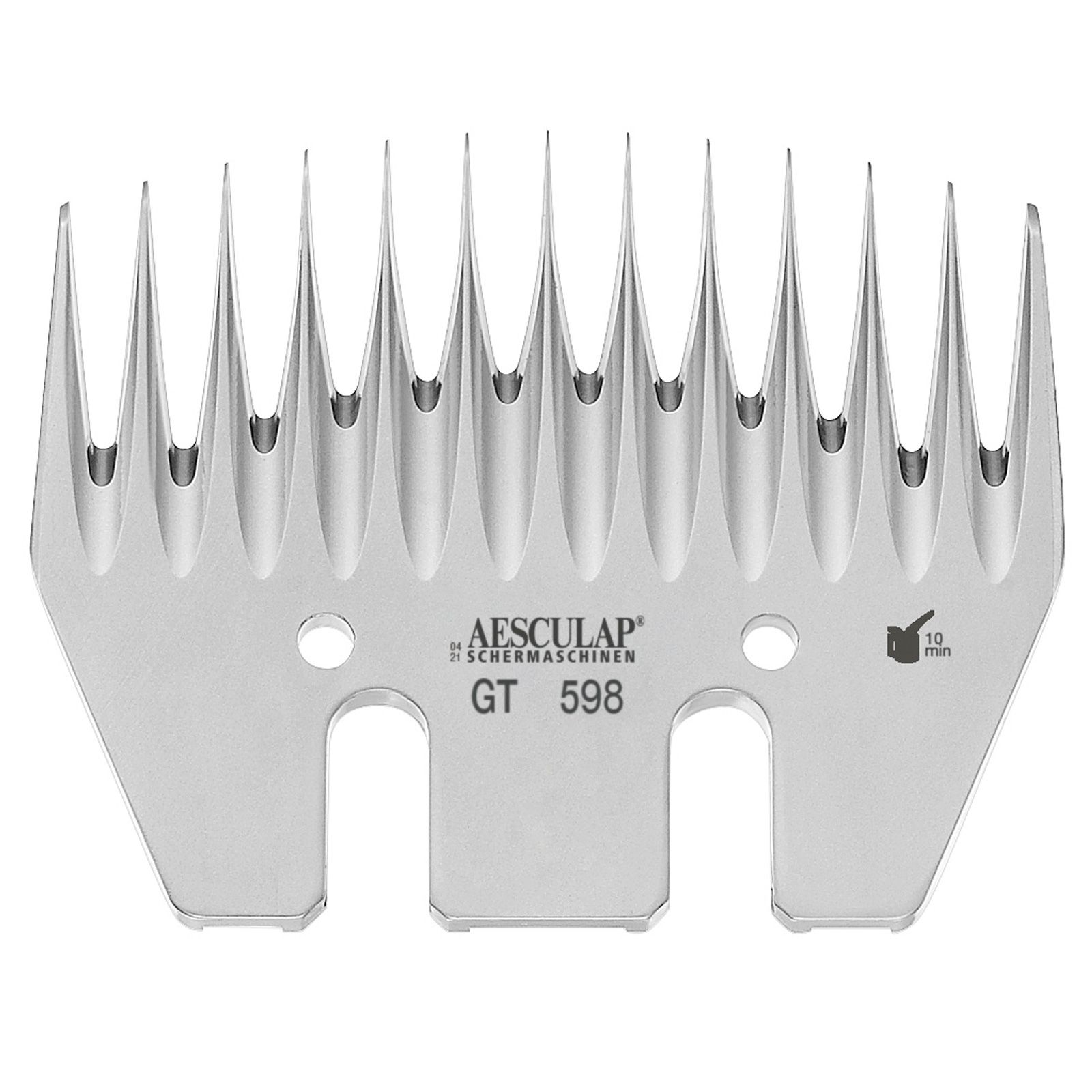 Lames de rasage Aesculap Econom pour moutons GT598 Lame inférieure 13 dents, 3,5 mm