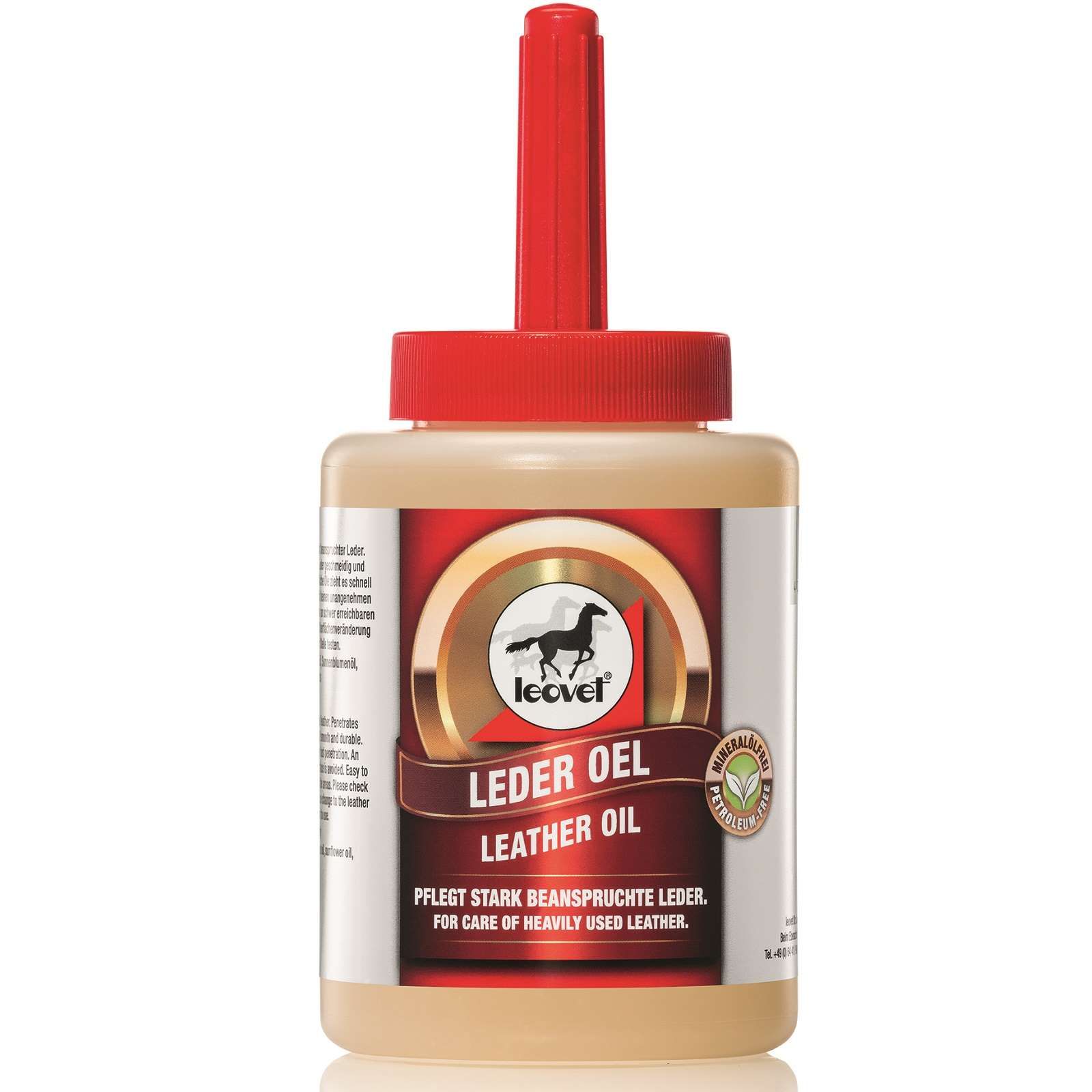 Huile pour cuir et harnais en cuir Leovet 450 ml
