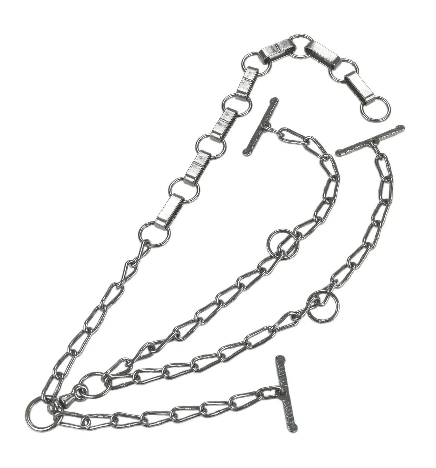Chaîne pour vache avec maillons plats galvanisés double 6 mm
