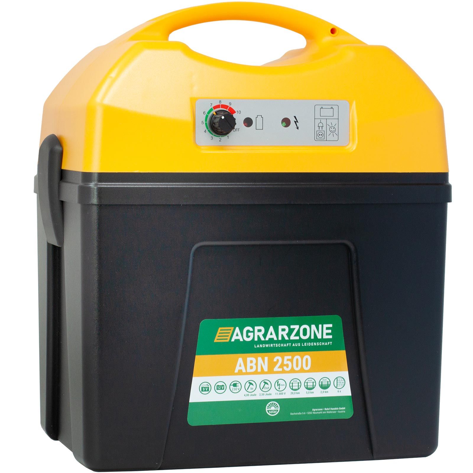Électrificateur Agrarzone ABN 2500 9V/12V/230V, 4 Joule