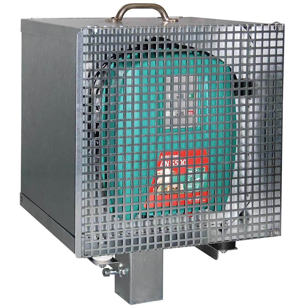 Scatola antifurto per elettrificatore + batteria in metallo