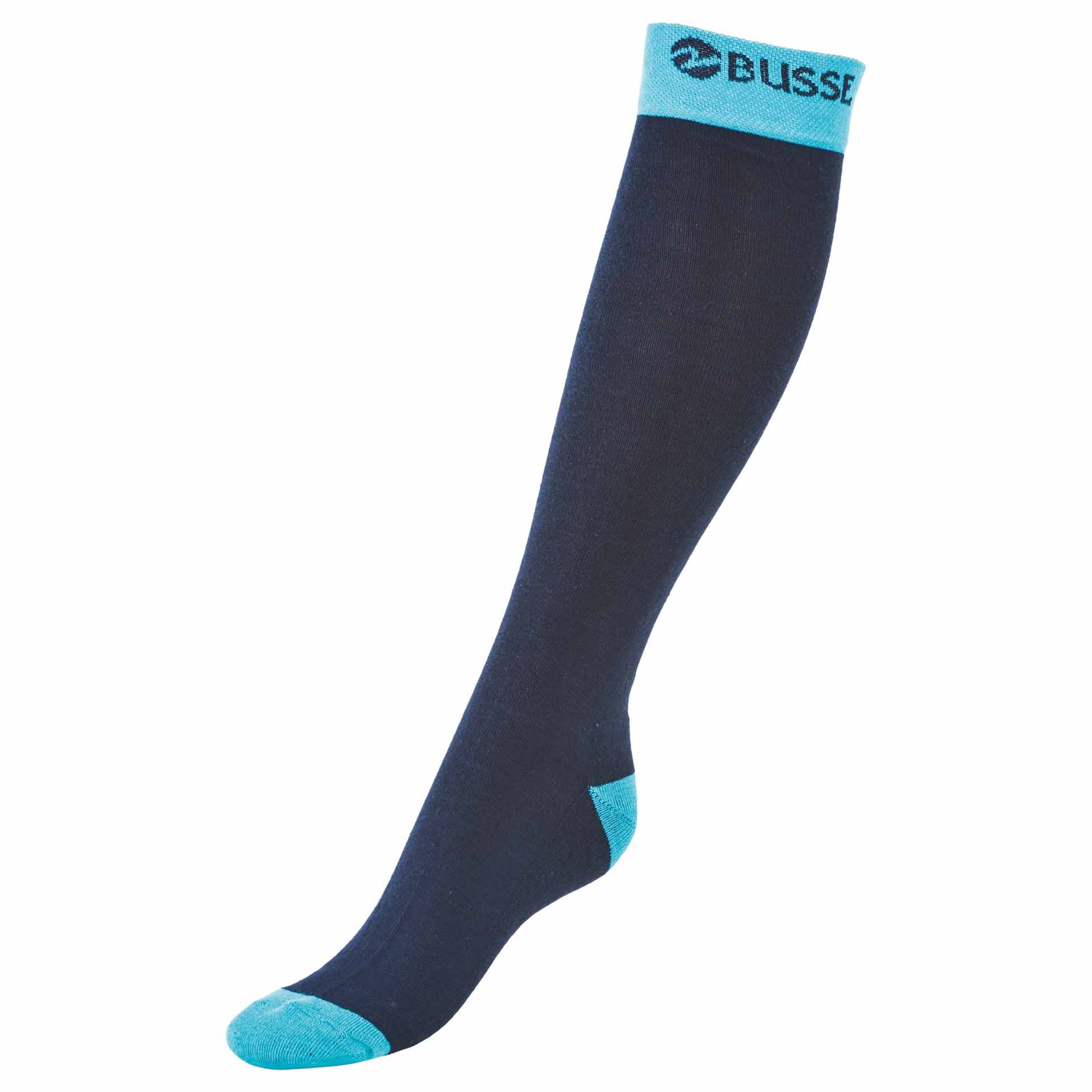 BUSSE Calzini TRENDY 31-34 blu navy/turchese