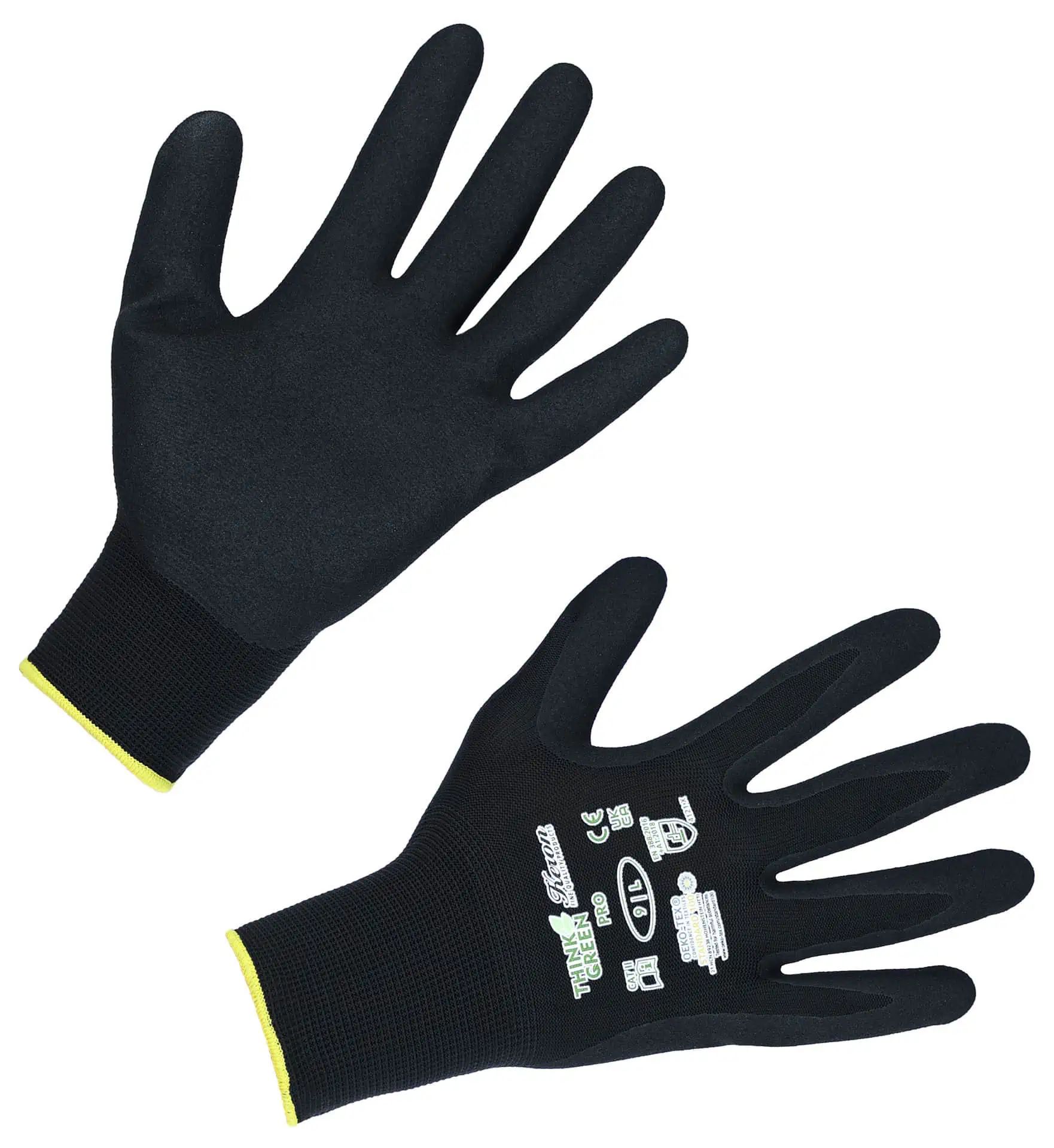 Handschuh ThinkGreen Pro schwarz Nitrilschaum