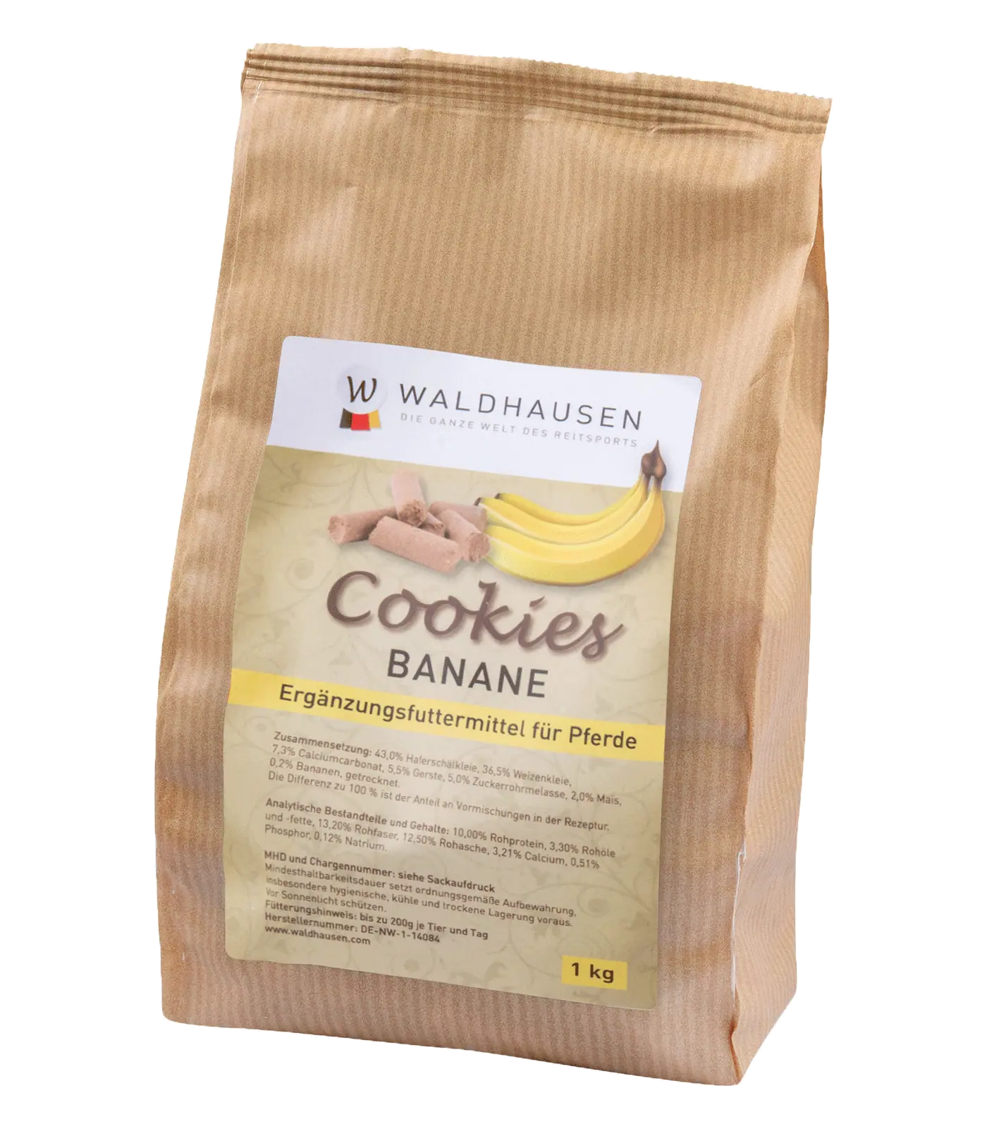 Waldhausen Biscotti per cavalli gusto banana, 1 kg