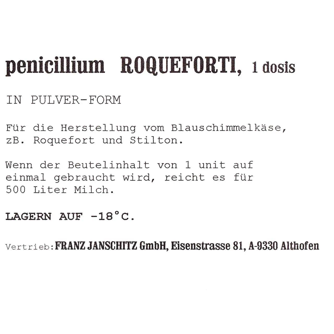 Milky Blauschimmelkultur