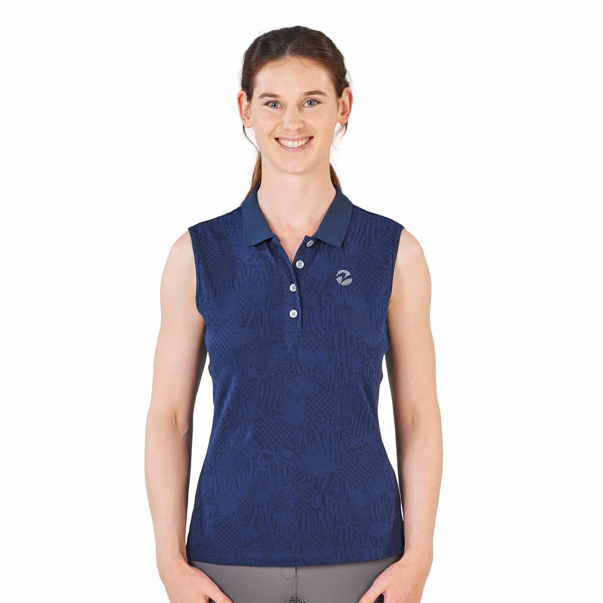 BUSSE Polo-Shirt SHANON,ärmellos XS navy