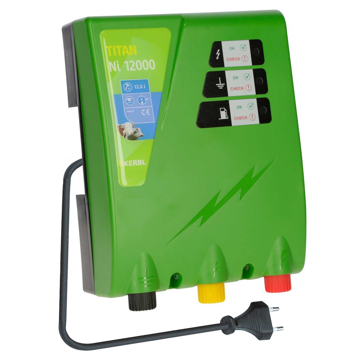 Électrificateur Kerbl TITAN Ni 12000, 230V, 12 joules