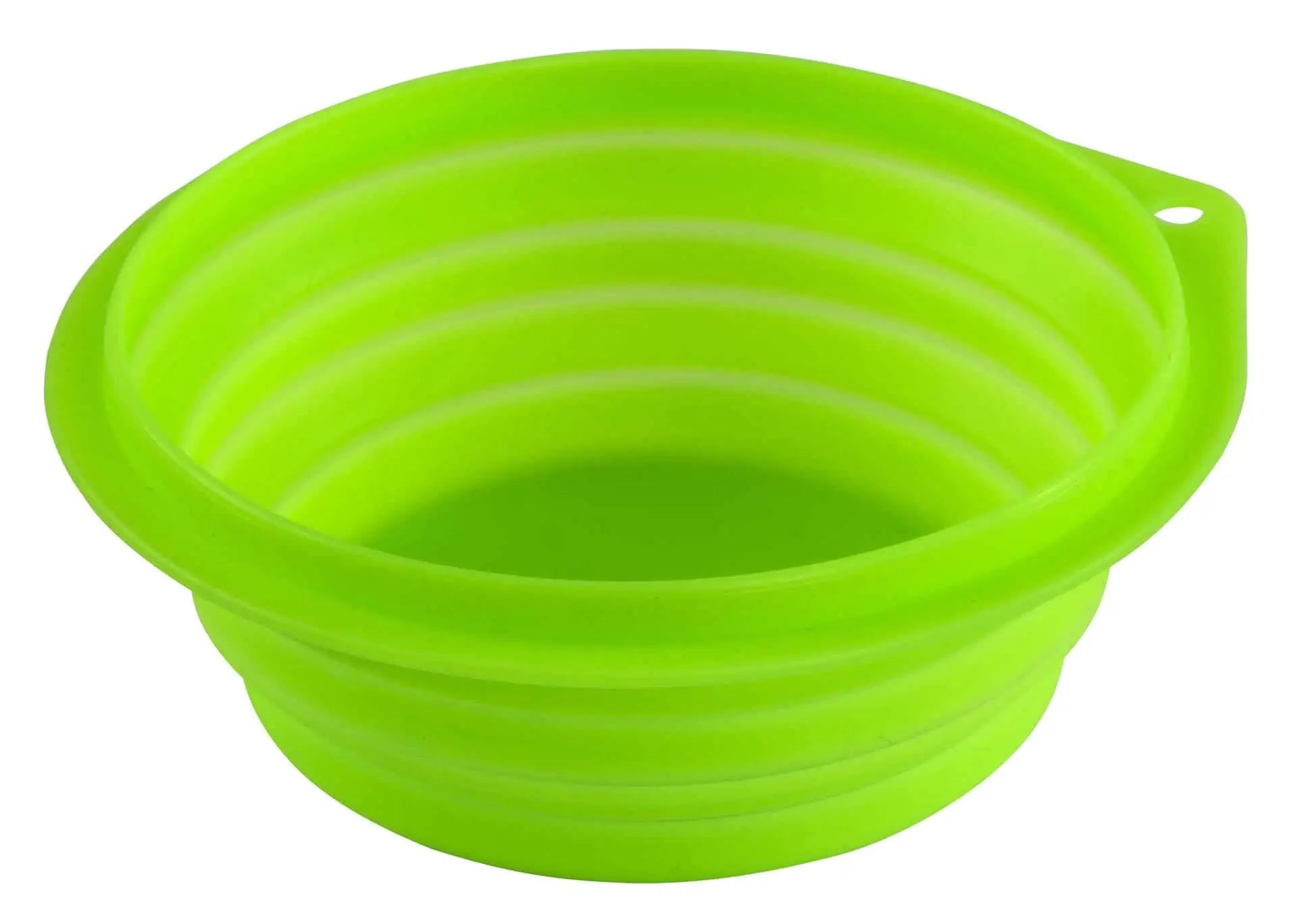 Szilikon utazótál összecsukható 1000 ml zöld