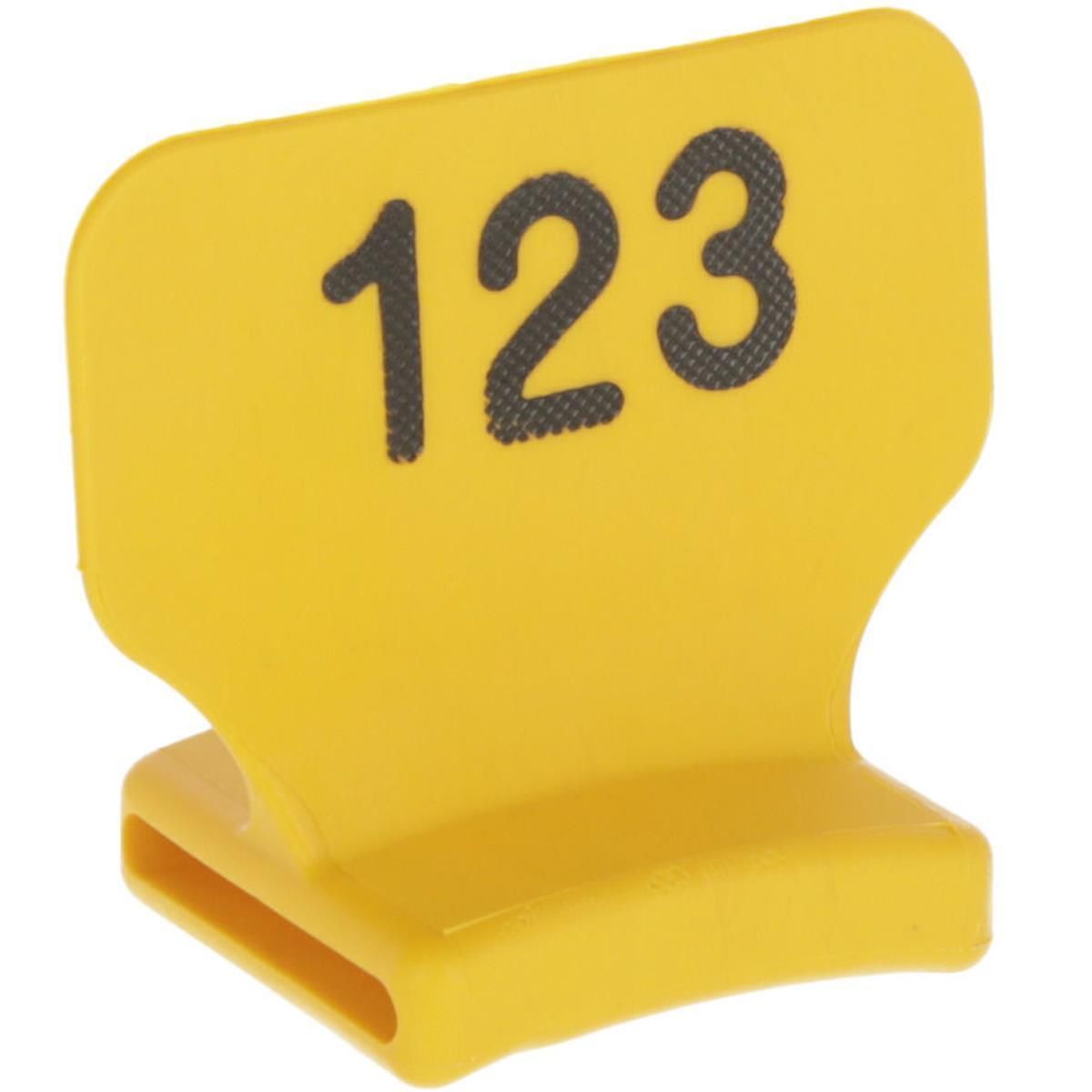 25x numéro de collier bloc de numéros