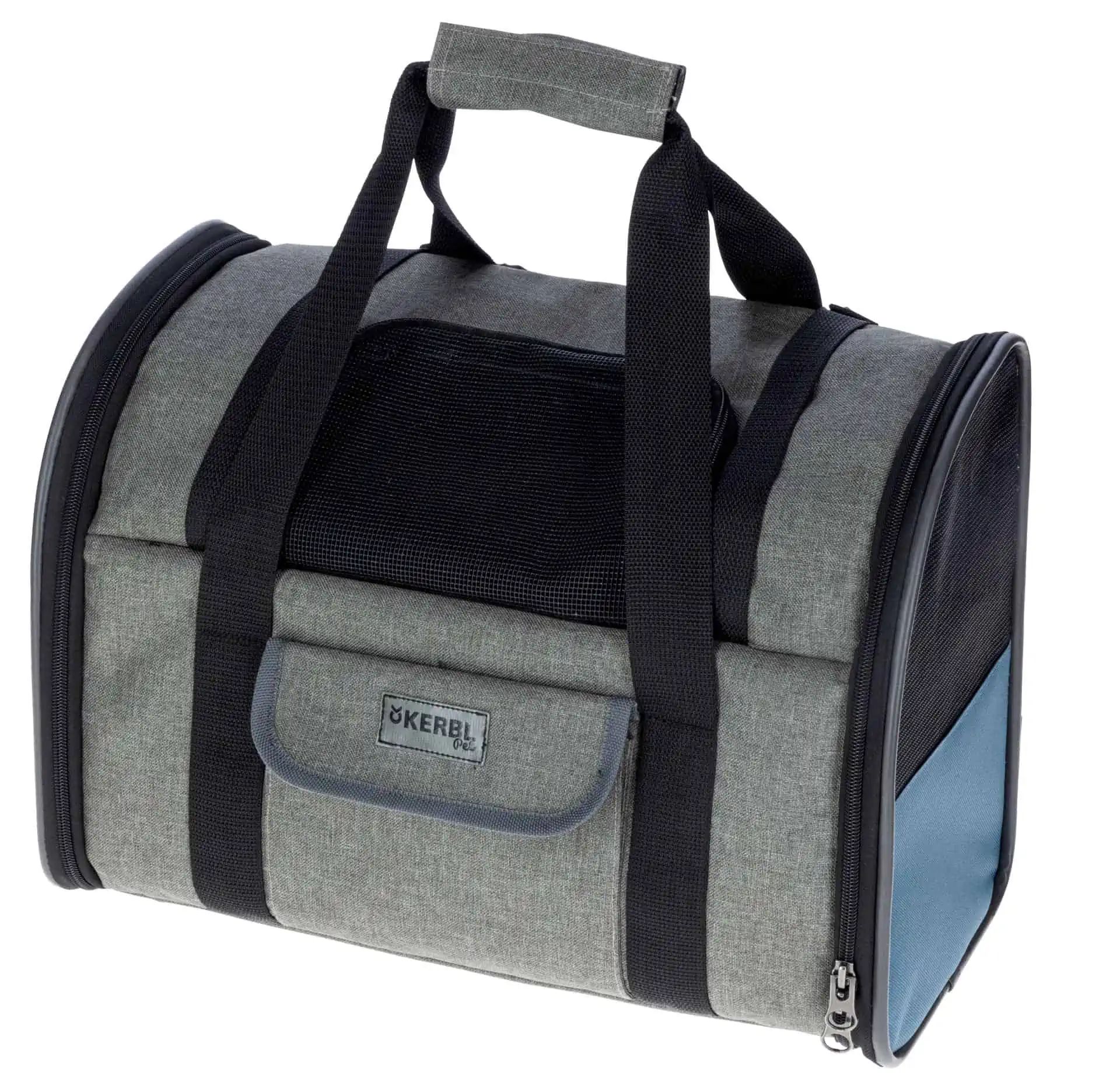 Zaino porta cani Vacation 43x24x30cm, grigio/blu