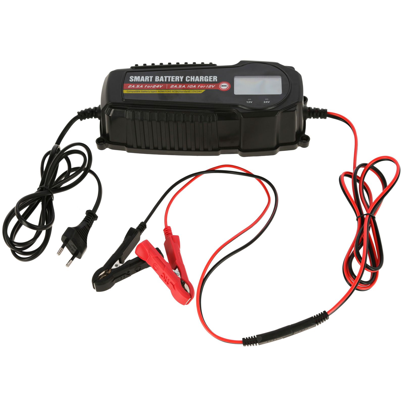 Chargeur de batterie AKO pour batteries humides 12 V & Premium AGM avec écran LCD