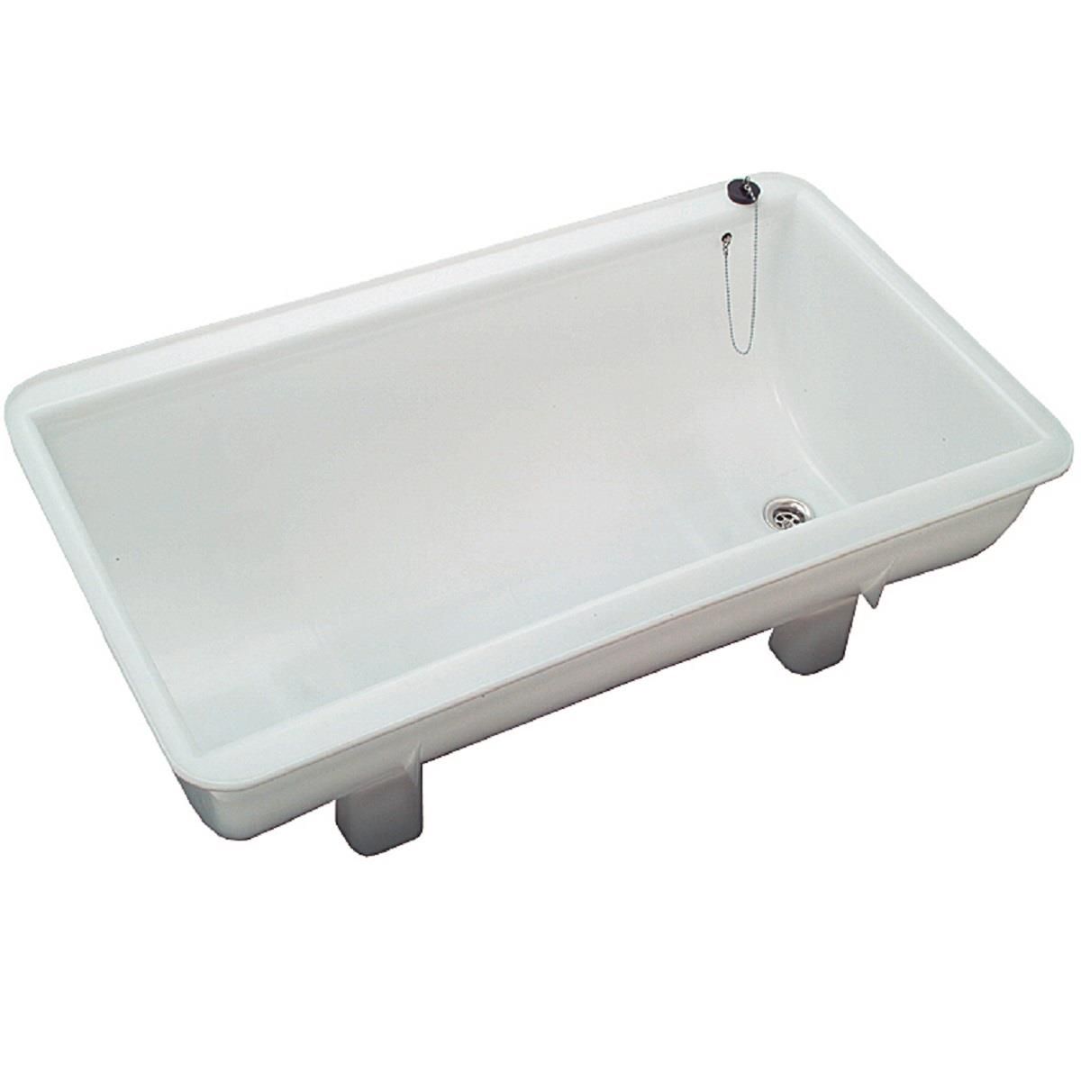 Bac de rinçage avec évacuation 100 L