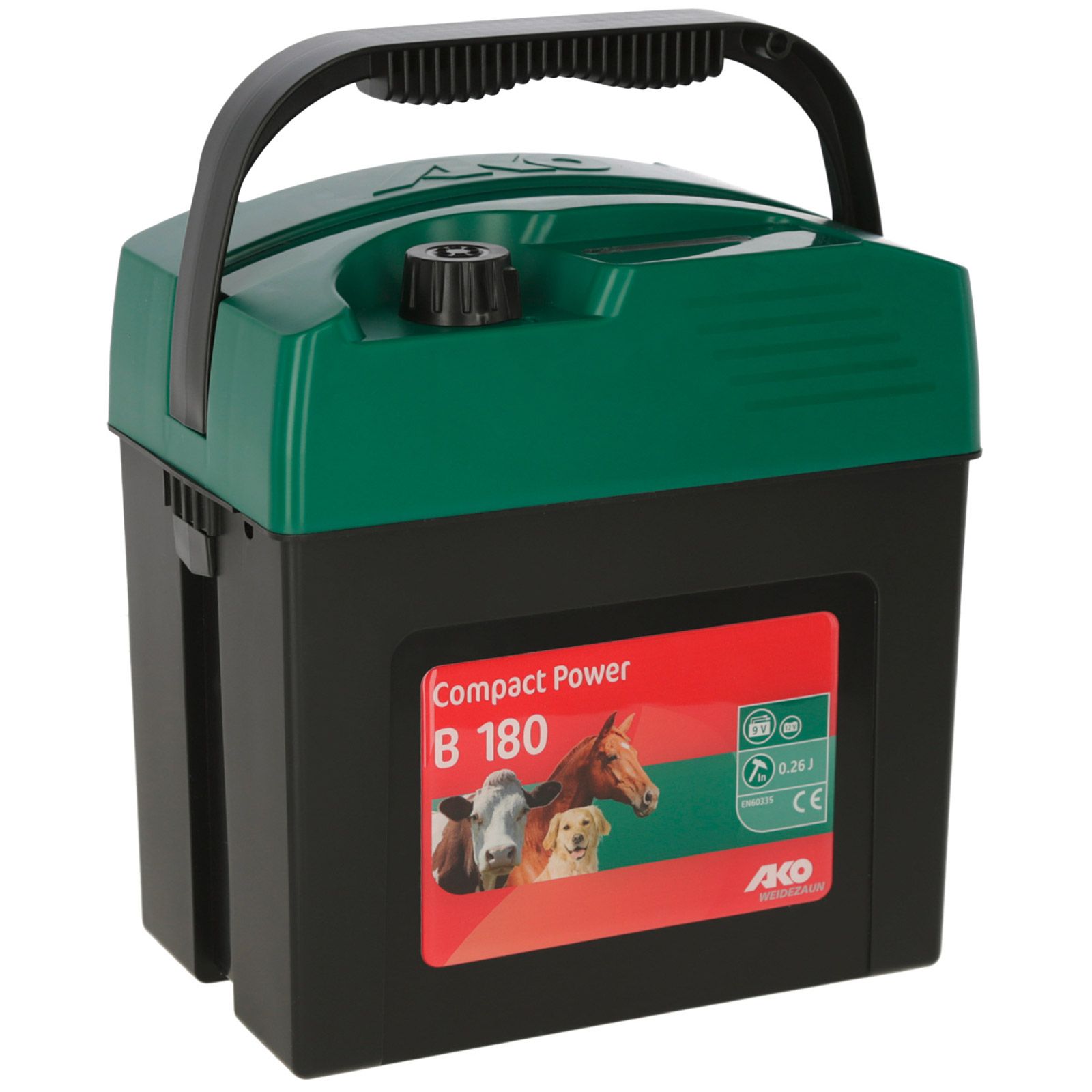 Elettrificatore AKO Compact Power B180 9V, 0,26 Joule, verde