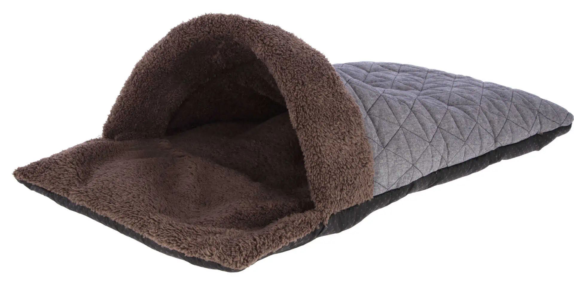 Kuschelsack Thea 40x70x12cm, braun/blau