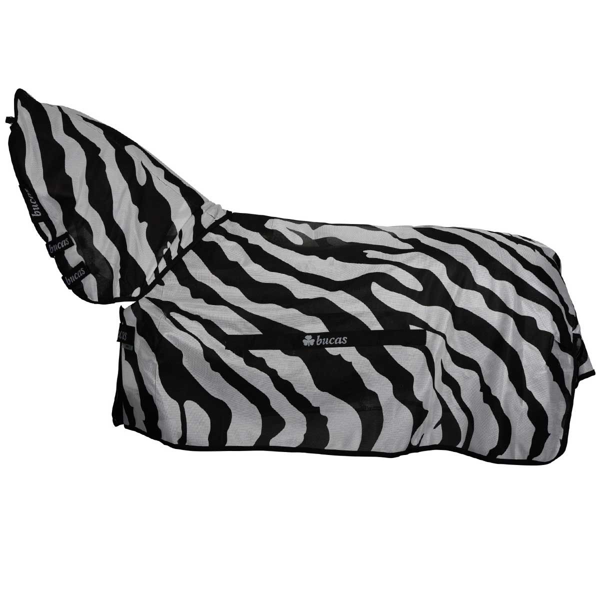 Bucas coperta cavallo antimosche Buzz-Off Zebra Full Neck