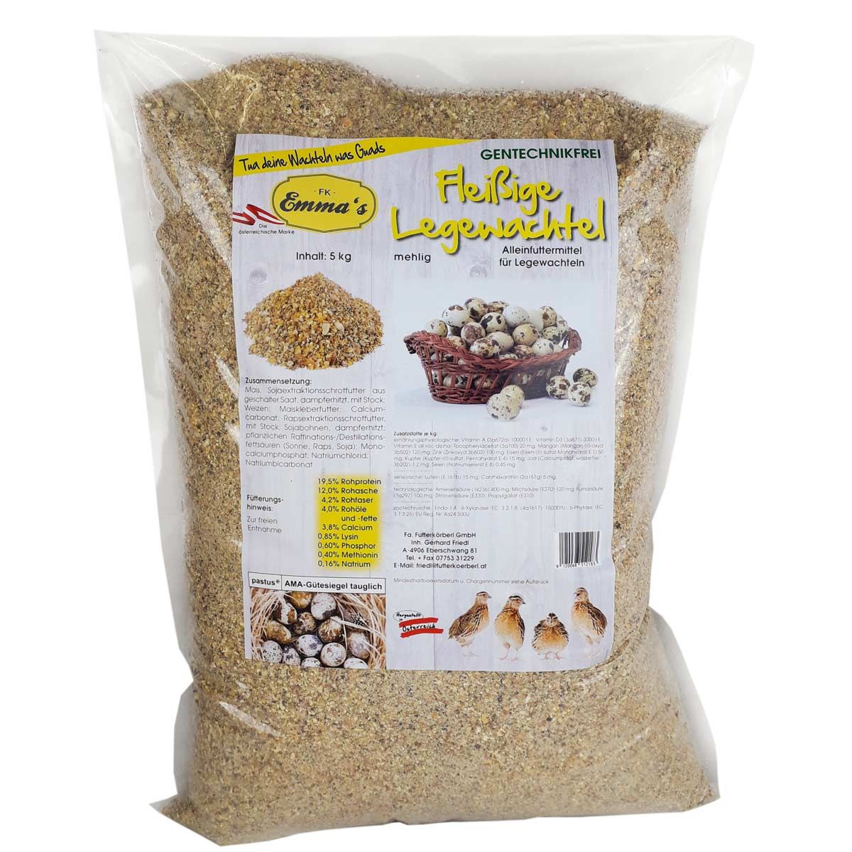 Emmas furaje pentru prepelițe ouătoare 5 kg