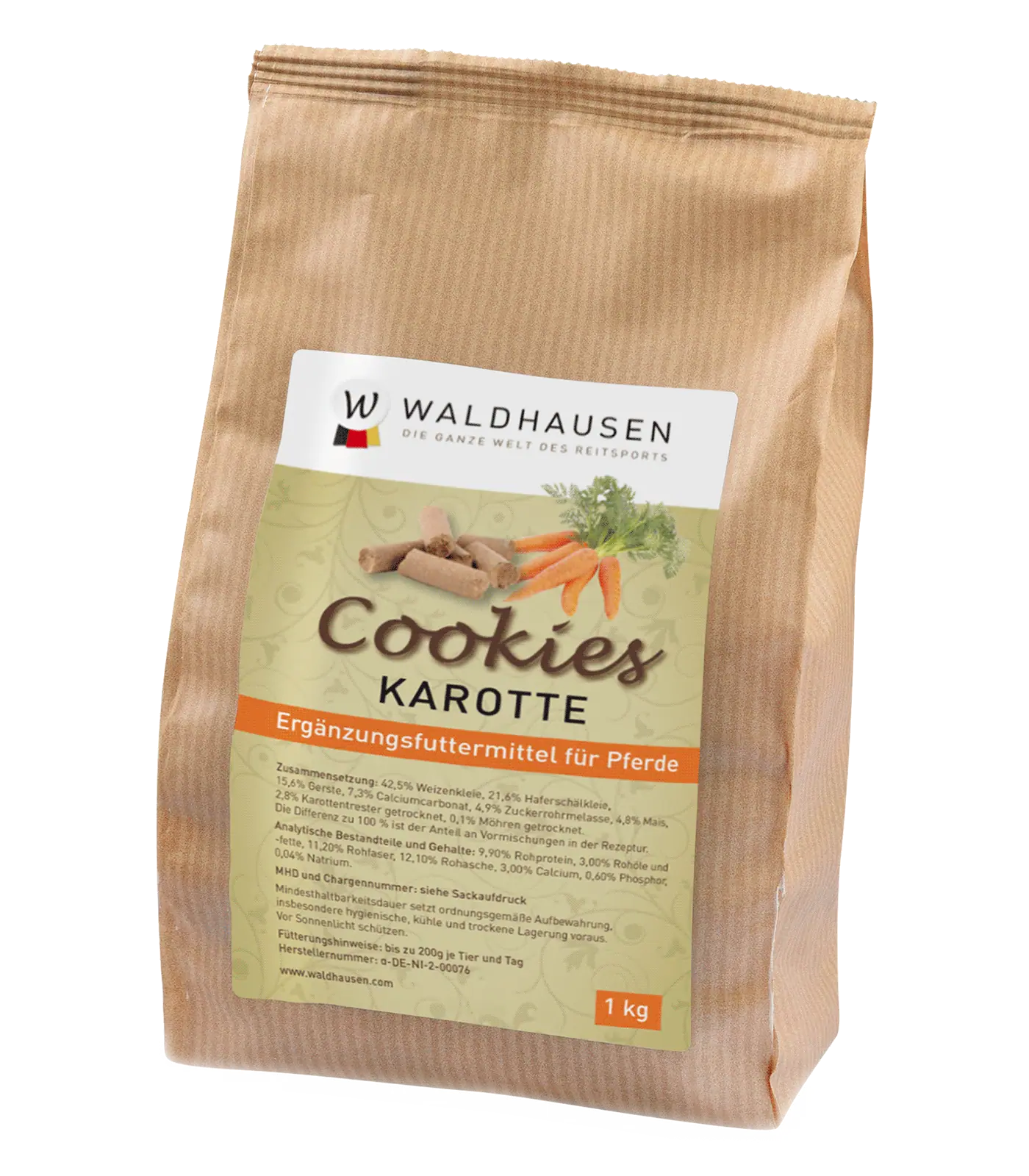 Waldhausen Biscotti per cavalli gusto carota, 1 kg