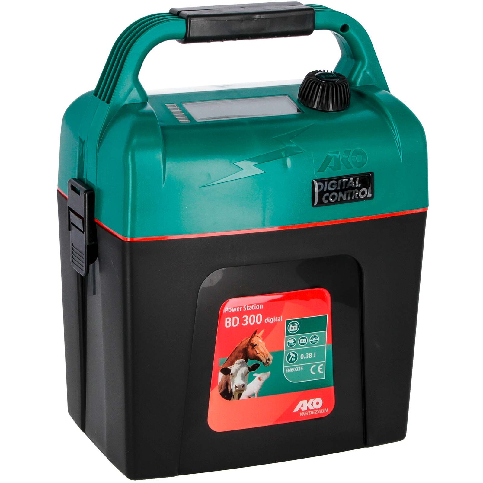 Elettrificatore AKO digitale BD 300 da 9V, 0,38 Joule