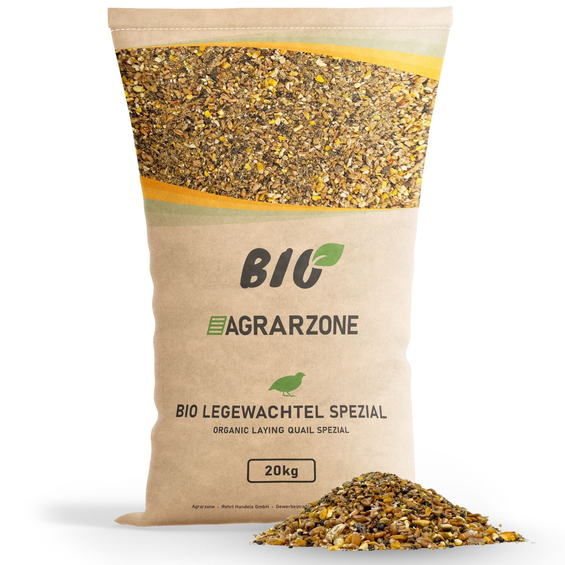 Nourriture Bio Agrarzone pour cailles pondeuses Spécial 20 kg