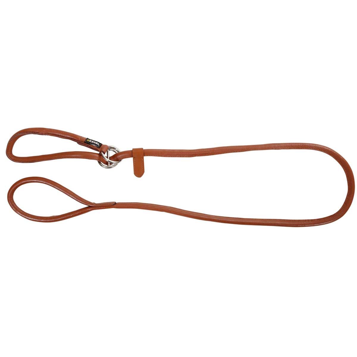 Kerbl Cordoncino rotondo in pelle Roma cognac