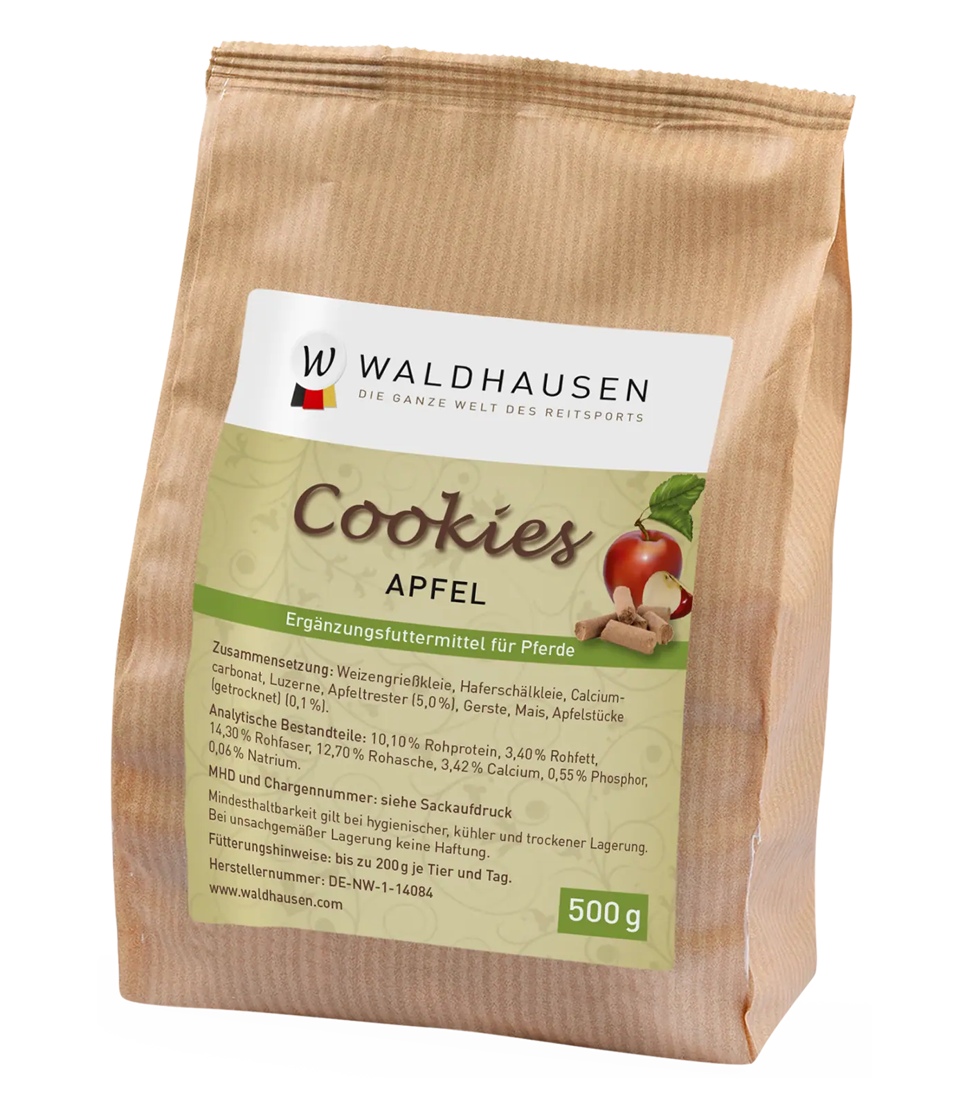 Waldhausen Biscotti per cavalli gusto mela, 500 g