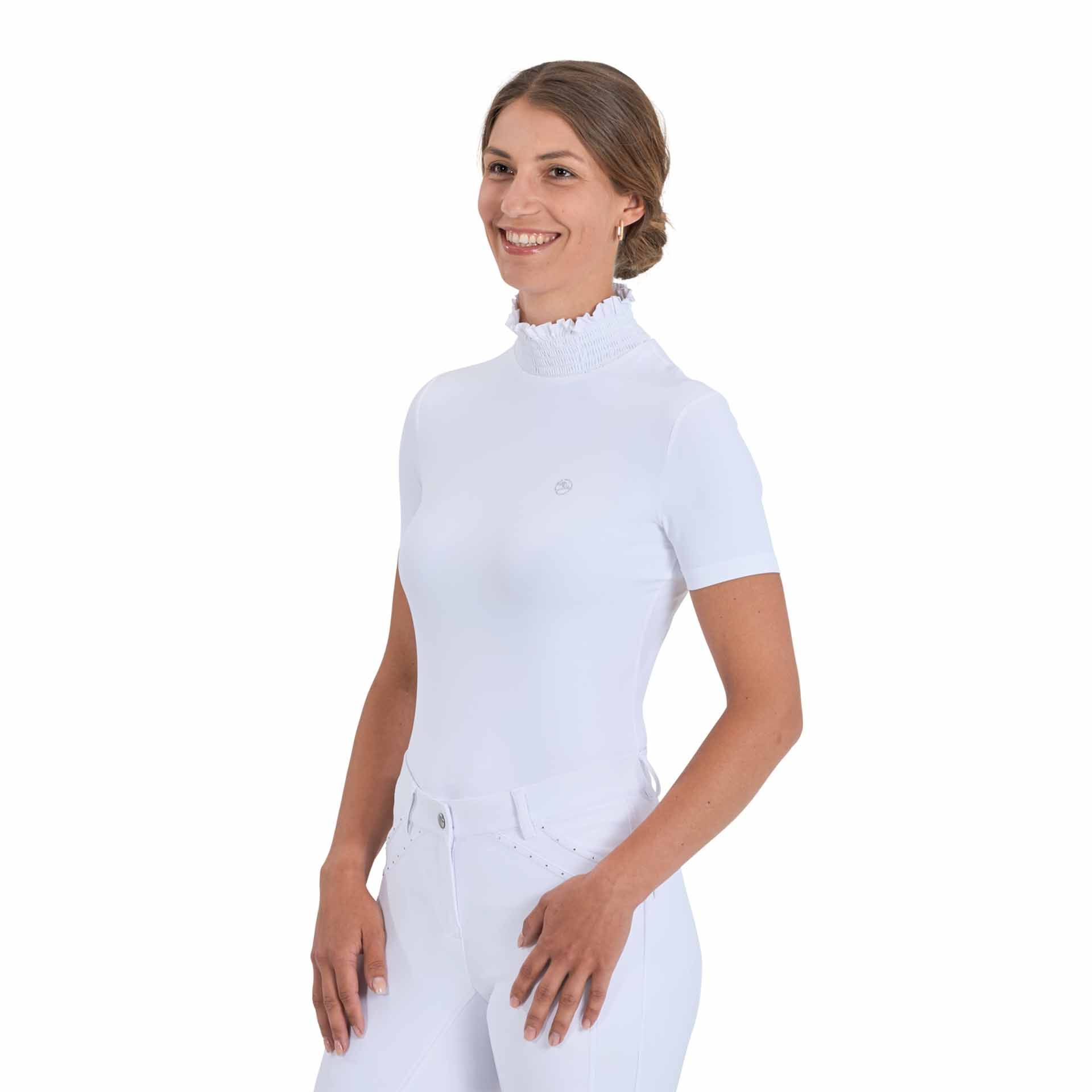 BUSSE Camicia da torneo equitazione SILEDA S bianco