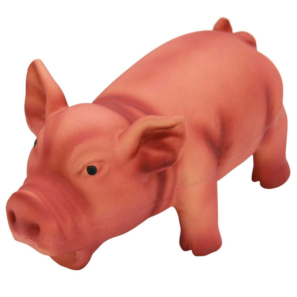 Kerbl Latexschwein m. Grunzton, 15cm farblich sortiert