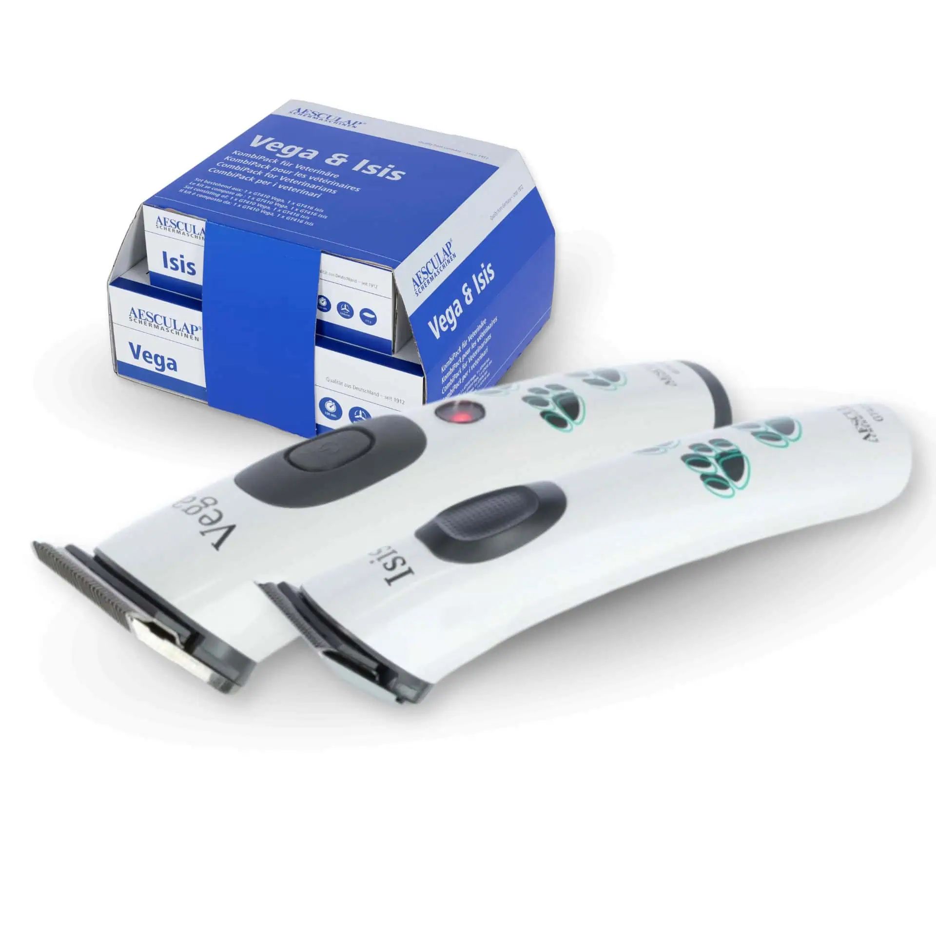 Set de tondeuses à batterie Aesculap Isis + Vega