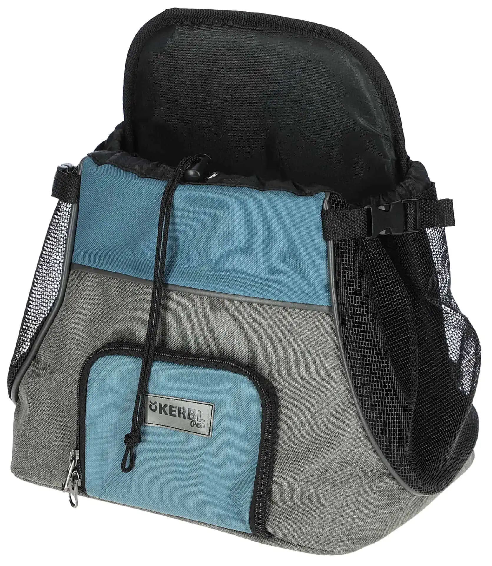 Zaino porta cani anteriore Vacation 31x24x38cm, grigio/blu