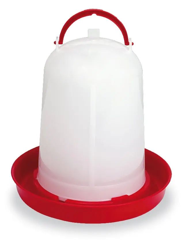 Agrarzone Abbeveratoio per galline Eco 1.5 L, rosso