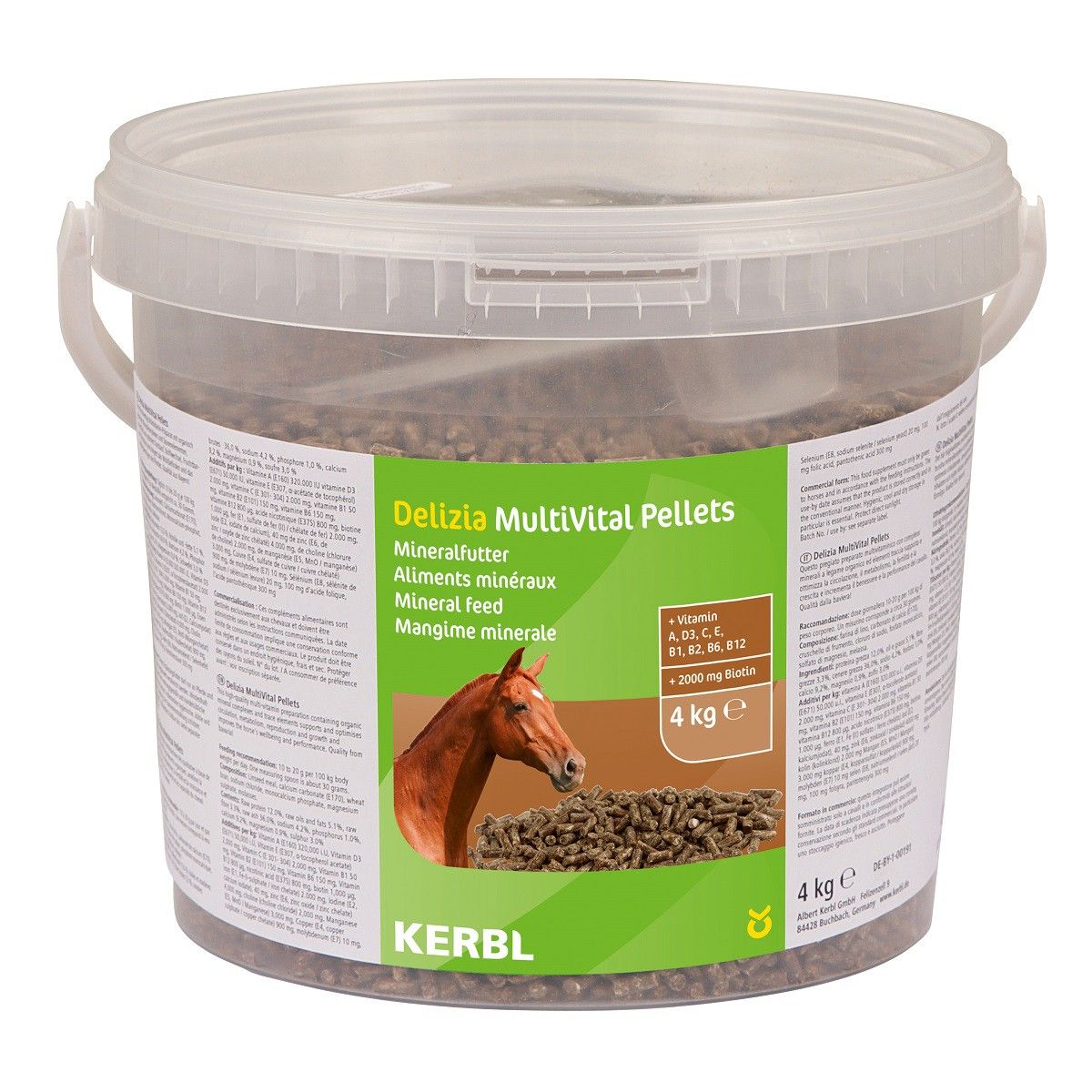 Kerbl Delizia Ergänzungsfutter MultiVital Pellets 4 kg