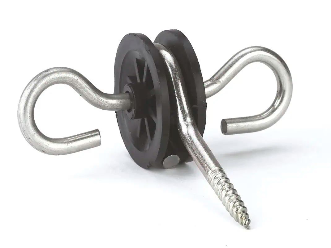 10x Agrarzone Isolatore per cancelli doppio lato