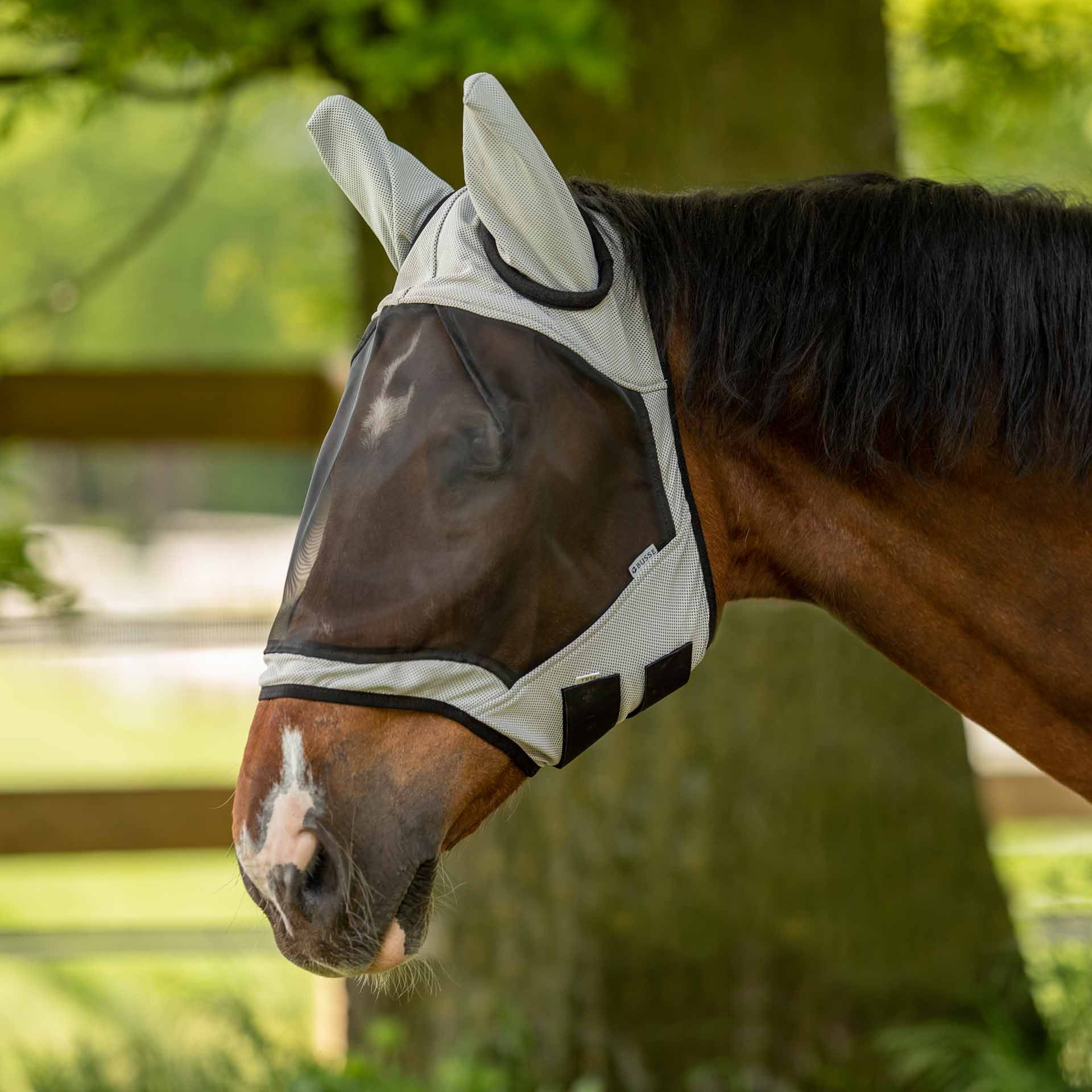 BUSSE Maschera antimosche FLY GUARD II Shetty grigio chiaro