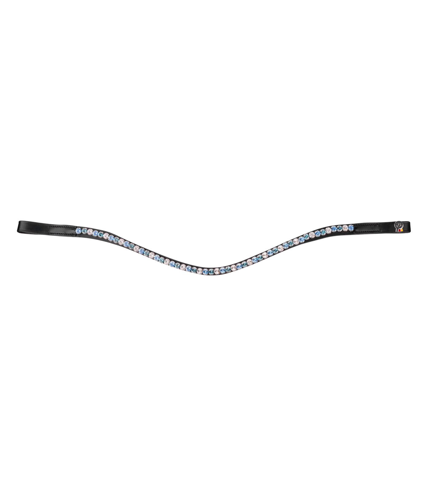 Waldhausen Bandeau X-Line Glam, noir, FULL, bleu pétrole/argent