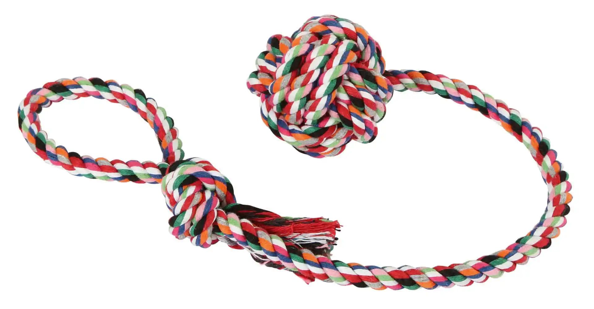 Baumwollball am Seil 9 cm