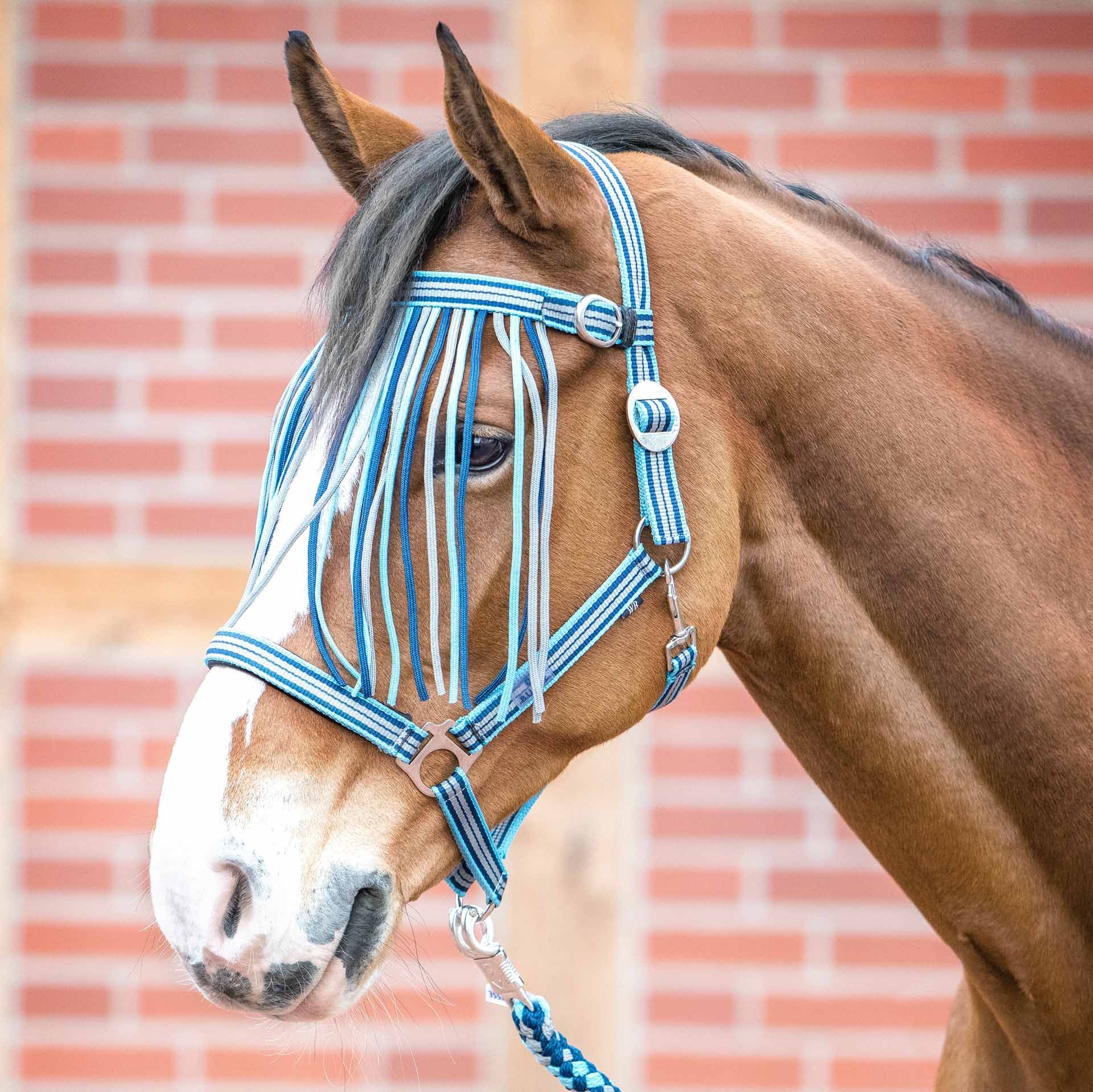 BUSSE Frontalino antimosche TAMPERE Pony cool blue/grigio/blu navy