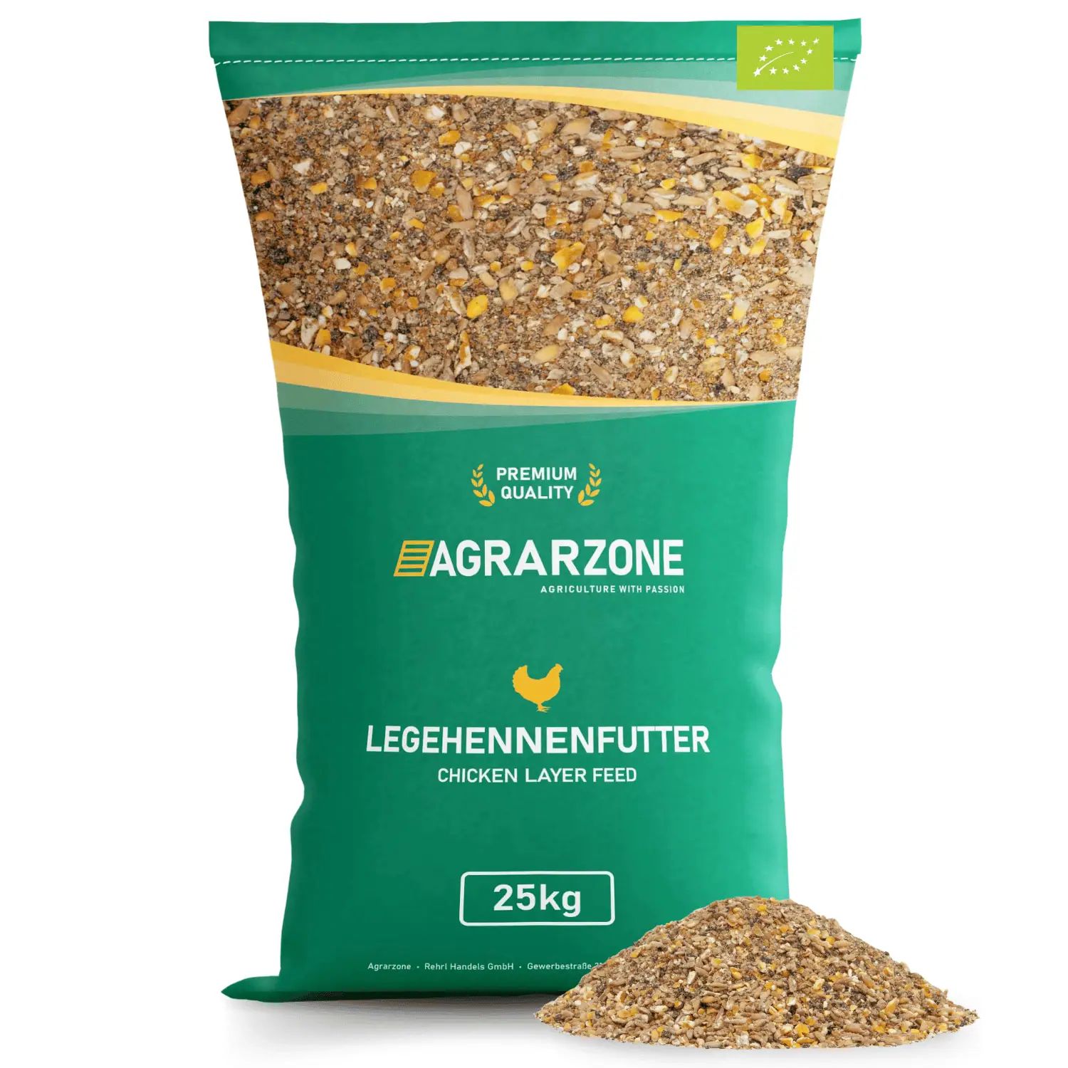 Aliment bio Agrarzone pour poules pondeuses farine de ponte 25 kg