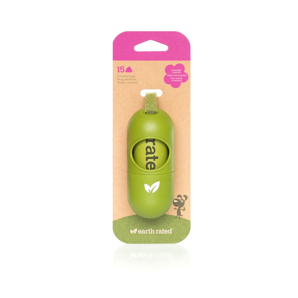 Earth Rated Distributeur de sachets pour déchets canins Lavande